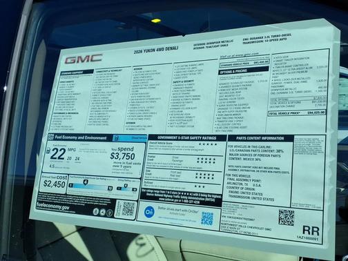 2026 GMC Yukon Denali