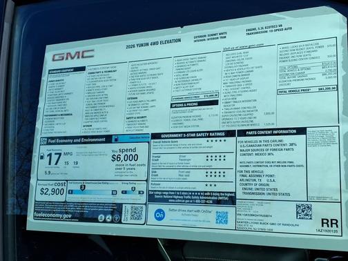 2026 GMC Yukon 4WD Elevation