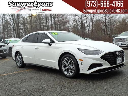 Serenity White 2023 Hyundai SONATA SEL Sedan
