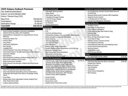 2025 Subaru Outback Premium