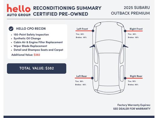 Ice Silver Metallic 2025 Subaru Outback Premium