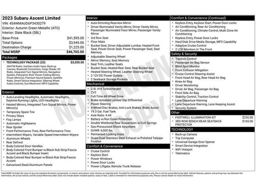 2023 Subaru Ascent Limited