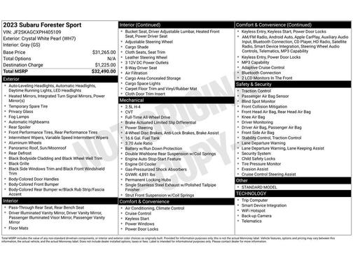 2023 Subaru Forester Sport