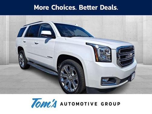 White Frost Tri-Coat 2019 GMC Yukon SLT