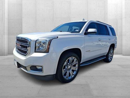 White Frost Tri-Coat 2019 GMC Yukon SLT