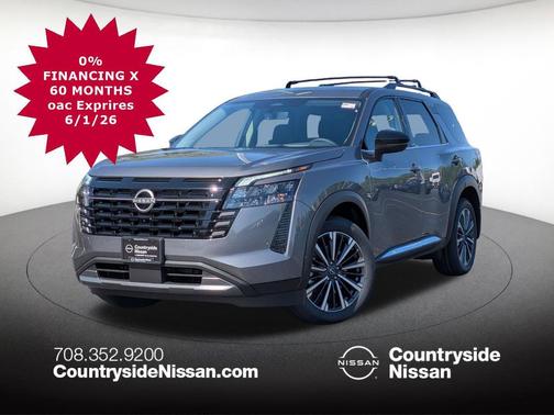 Gun Metallic 2026 Nissan Pathfinder Platinum