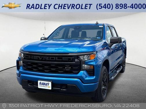 Glacier Blue Metallic 2024 Chevrolet Silverado 1500 Custom