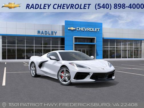 Arctic White 2026 Chevrolet Corvette Stingray w/1LT