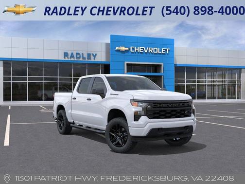 Summit White 2026 Chevrolet Silverado 1500 Custom