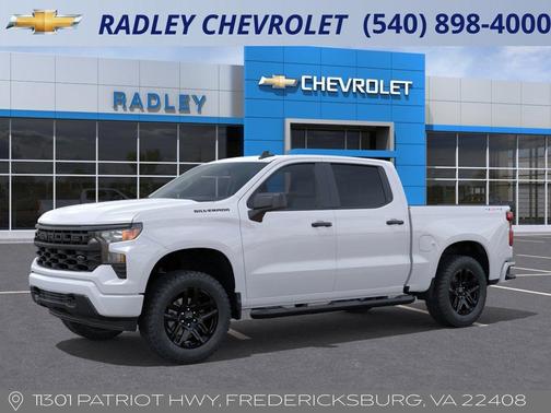 Summit White 2026 Chevrolet Silverado 1500 Custom