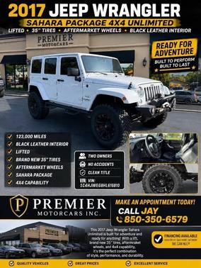 Bright White Clearcoat 2017 Jeep Wrangler Unlimited Sahara