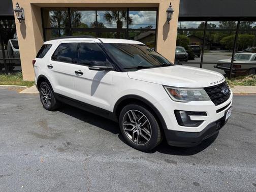 White Platinum Metallic Tri-Coat 2016 Ford Explorer Sport