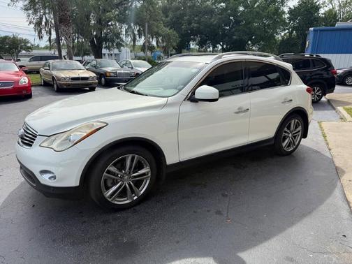 Moonlight White 2013 INFINITI EX37 Journey