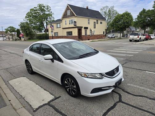 Taffeta White 2014 Honda Civic 4dr CVT LX