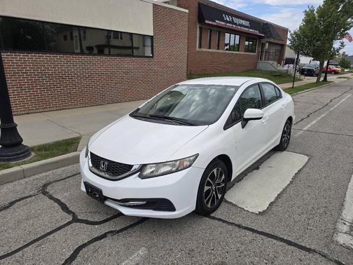 Taffeta White 2014 Honda Civic 4dr CVT LX