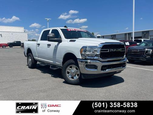 Bright White Clearcoat 2023 RAM 2500 Tradesman Crew Cab 4x4 6'4' Box