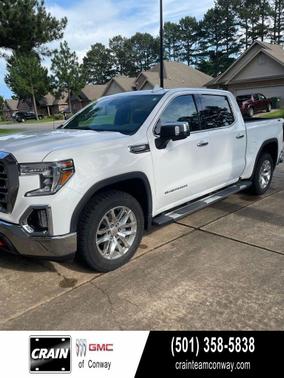 Summit White 2021 GMC Sierra 1500 SLT
