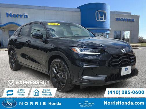 Crystal Black Pearl 2025 Honda HR-V AWD Sport