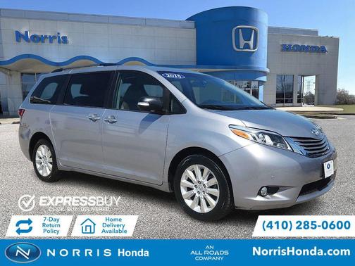 Silver Sky Metallic 2015 Toyota Sienna Limited Premium