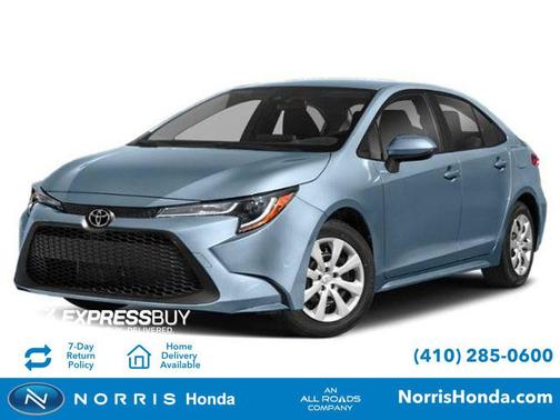 White 2022 Toyota Corolla LE