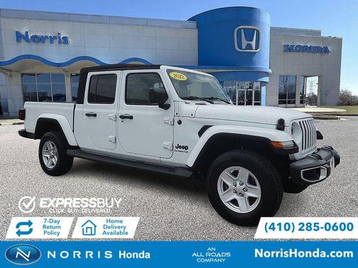 Bright White Clearcoat 2022 Jeep Gladiator Sport S