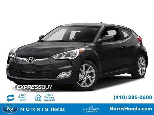 Ultra Black Pearl 2017 Hyundai Veloster Value Edition