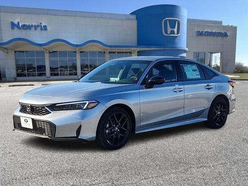 Solar Silver Metallic 2026 Honda Civic Hybrid Sport