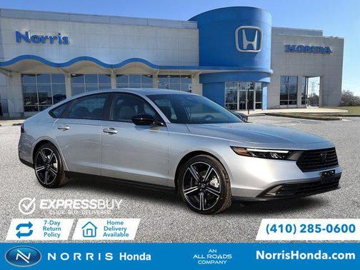 Solar Silver Metallic 2026 Honda Accord Hybrid Sport