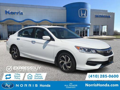 White Orchid Pearl 2017 Honda Accord LX