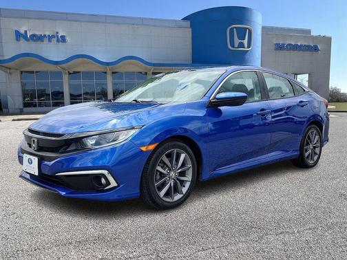 Aegean Blue Metallic 2019 Honda Civic EX