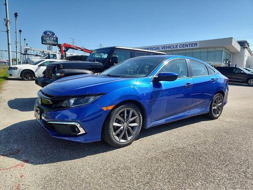 Aegean Blue Metallic 2019 Honda Civic EX