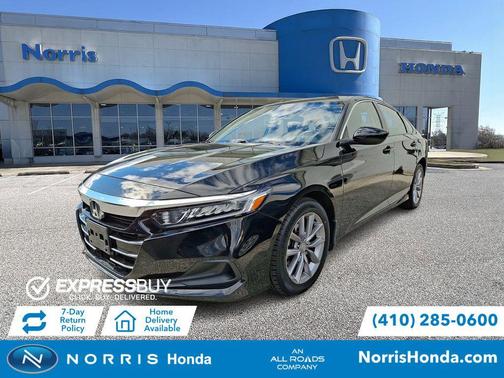 Crystal Black Pearl 2021 Honda Accord LX 1.5T