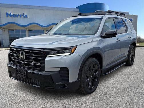 Solar Silver Metallic 2026 Honda Pilot Black Edition