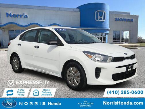 Clear White 2018 Kia Rio LX