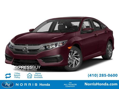 Crystal Black Pearl 2016 Honda Civic EX