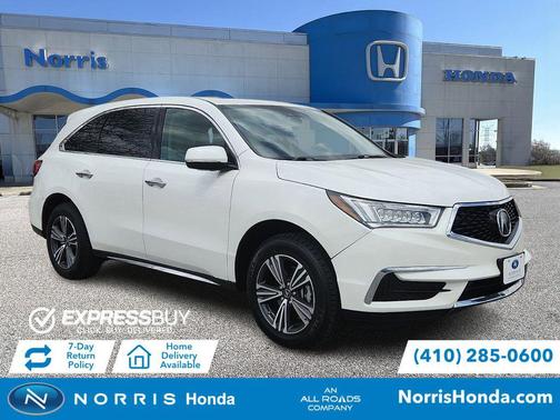 White Diamond Pearl 2018 Acura MDX 3.5L