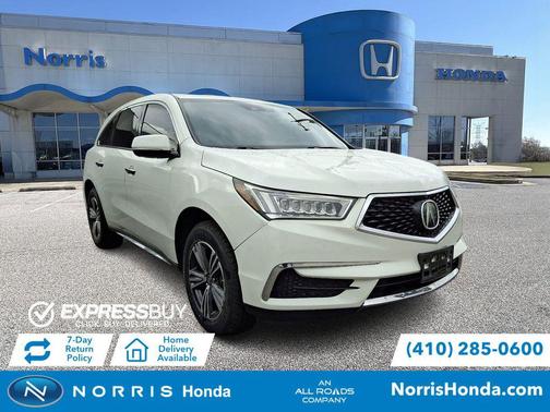 White Diamond Pearl 2018 Acura MDX 3.5L