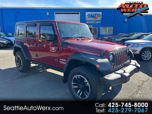 Maroon 2013 Jeep Wrangler Unlimited Sport SUV