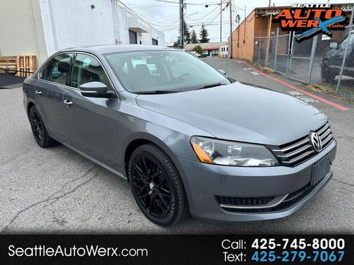 Gray 2014 Volkswagen Passat 1.8T Auto SE PZEV