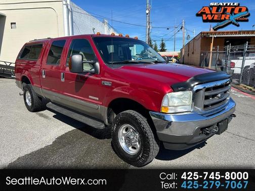 Red 2003 Ford F-250 King Ranch