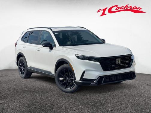 Platinum White Pearl 2026 Honda CR-V Hybrid Sport-L