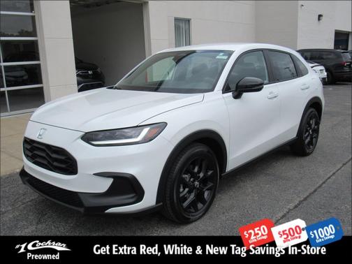 Platinum White Pearl 2024 Honda HR-V Sport