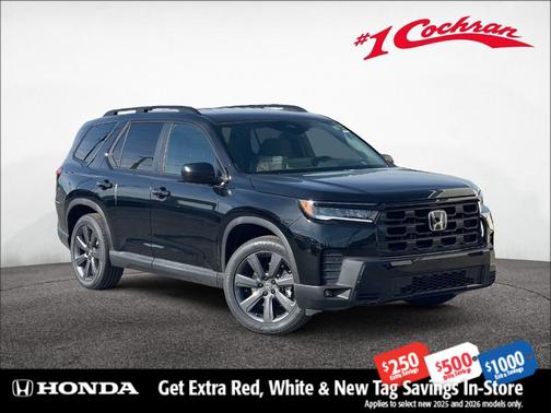 Crystal Black Pearl 2026 Honda Pilot Sport
