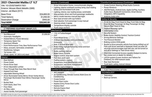 2021 Chevrolet Malibu LT