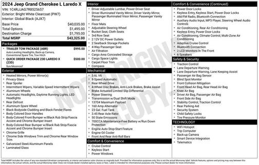 2024 Jeep Grand Cherokee L Laredo