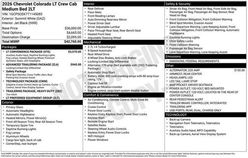 2026 Chevrolet Colorado LT
