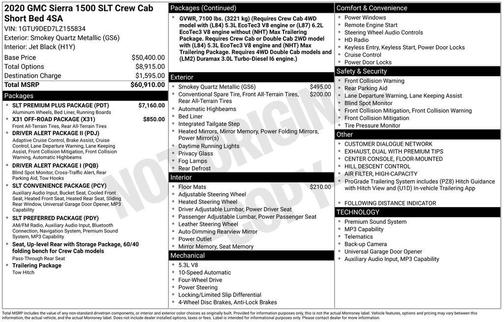 2020 GMC Sierra 1500 SLT