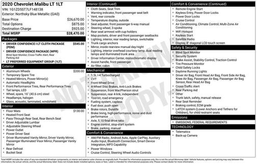 2020 Chevrolet Malibu LT