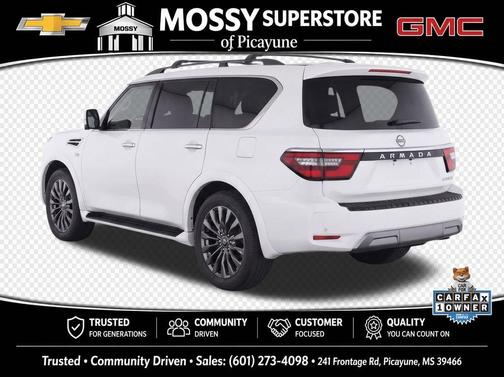 Aspen White 2022 Nissan Armada Platinum