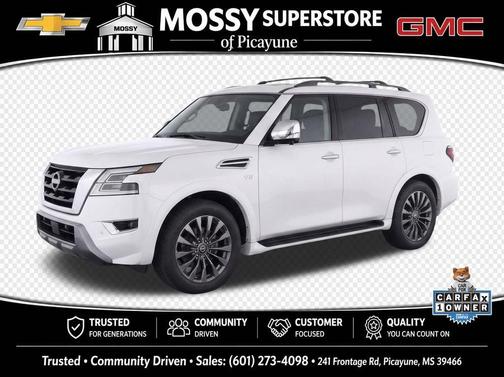 Aspen White 2022 Nissan Armada Platinum